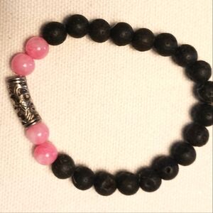 NWT Lava bead Stretch Bracelet. Great for wearing Essential Oils.